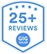 GigSalad 25+ Reviews badge