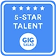 GigSalad 5-Star Talent badge